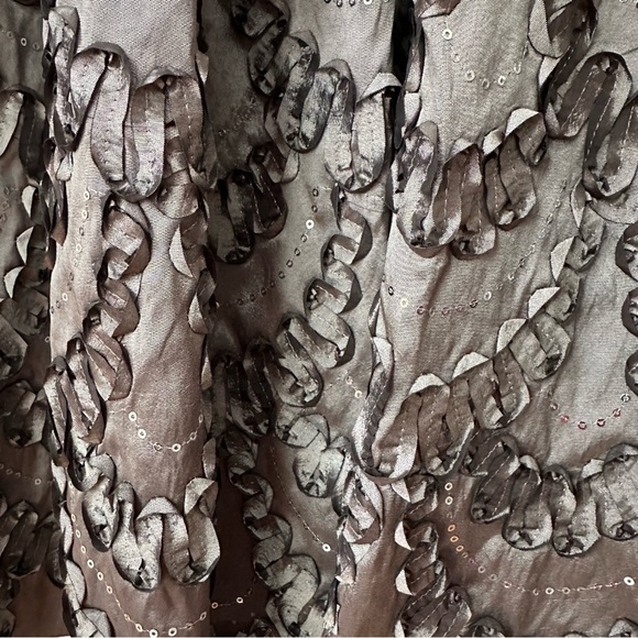 Ignite Evenings Black and Gray Embroidered Midi Dress, 14P - Picture 12 of 13